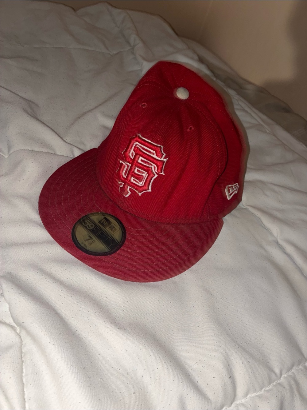 New Era Red SF Embroidered Fitted Cap